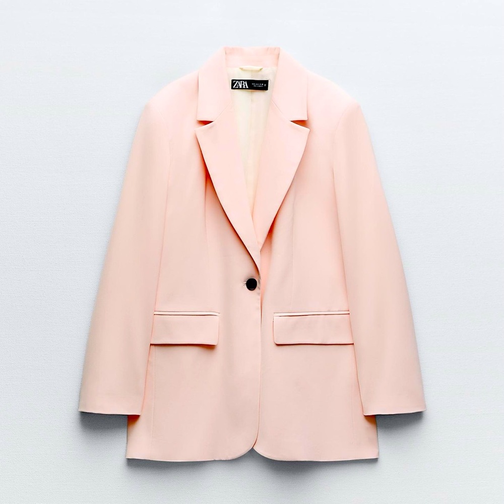 ZARA SOFT PINK BLAZER NEW (fits like a small)